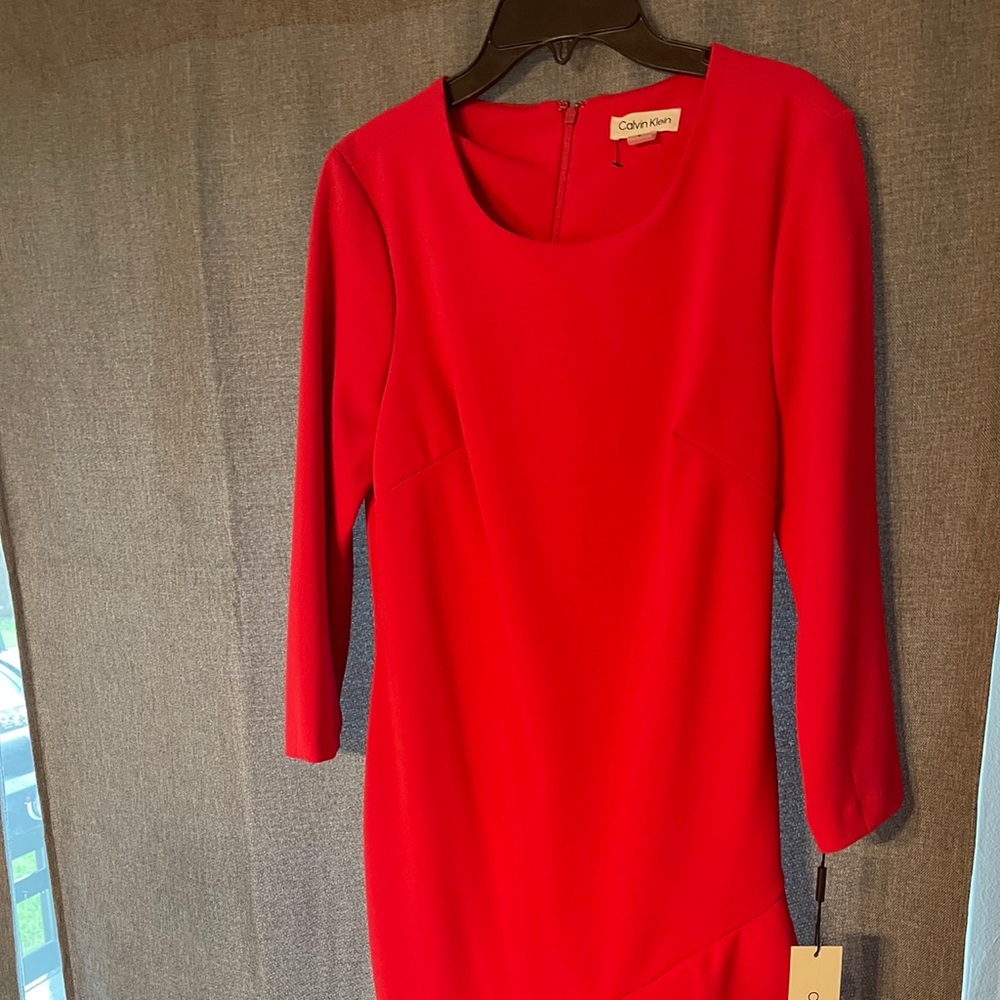 NWT PINK ❤️❤️❤️CALVIN KLEIN DRESS SZ**6 - Picture 5 of 8